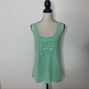 Old Navy Mint sequin tank top